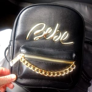 Bebe Gianna Mini Bookbag Purse Brand New